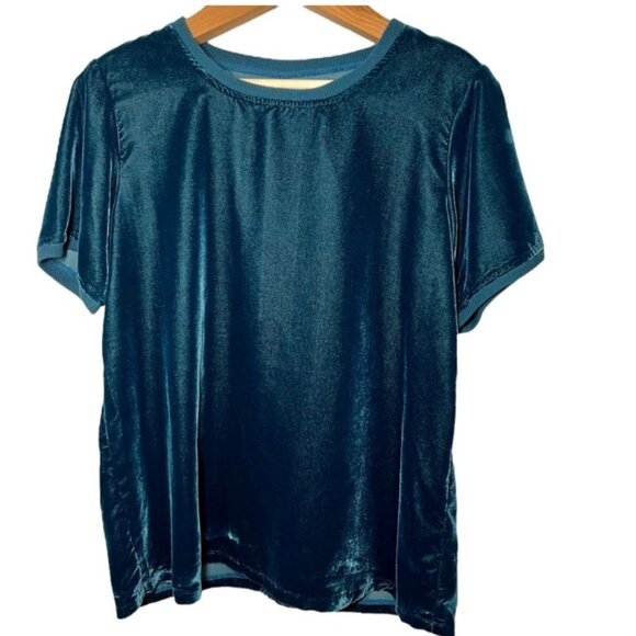 Kyla Seo Oversized Velvet Whimsigoth Fairy Grunge Jewel Top Anthro Artsy Large - Picture 1 of 10